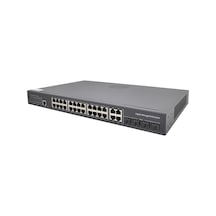 Vıdeopark Vp-24pg-4sfp-l2-400w 24 Port Gbıt Poe + 4 Port Sfp Fiber+uplınk Combo 400w Layer 2 Yönetilebilir Poe Swıtc