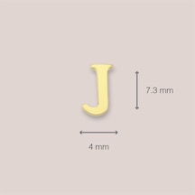 Goldkupe 14 Ayar Altın J Harf Küpe 0,37 Gr-1368