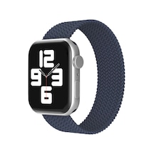 Apple Uyumlu Watch  38mm Ayarlı Solo Silikon Kordon - Lacivert