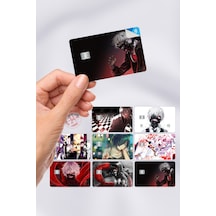 Tokyo Ghoul Kart Kaplama Sticker 7 Adet Çok Renkli