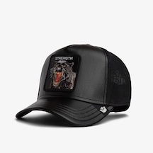 Goorin Bros Faux Leather Panther Unisex Siyah Şapka 101-2943