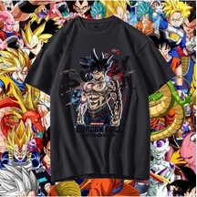 Noıssey Kırmızı Etiket Gala Dragon Ball Goku Saiyan T-shirt M53 09898 Siyah