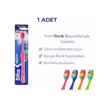 Difas Rainbow Orta Sert Diş Fırçası Medium 1adet