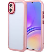 Kilifone Samsung Uyumlu Galaxy A05 Kılıf Kamera Korumalı Renkli Kenar Ve Çerçeve Tasarımlı Vitamin Kapak Mürdüm