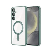 Newface Samsung Galaxy S23 Kılıf Kross Magneticsafe Kapak - Koyu Yeşil