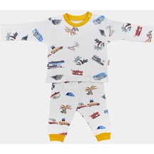 Tiffany Baby Caravan Theme 2'li Bebek Takımı 12012 Ekru Tiffany Baby Caravan Theme 2'li Bebek Takımı 12012 Ekru