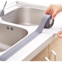 3.2 Metre Gri Su Sızdırmaz Bant Kenar Mutfak Banyo Fayans Bandı