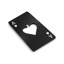 4 Adet Metal Şişe Açacağı Maça Ası Tasarımlı, El Tipi Açıcı, Bottle Opener, Dekoratif Metal Aksesuar, 8,5x5,5 Cm Diğer