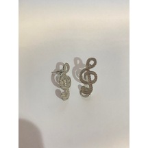 Herşey Nota Sol Anahtar Küpe 340 Çok Renkli