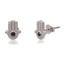 Cosar Silver 925 Ayar Zirkon Taşlı Küpe Rodaj Kaplama