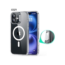 Esr Apple Uyumlu iPhone 16 Plus Halolock Magsafe Classic Hybrid Silikon Kılıf Şeffaf - Kamera Kontrol Buton Şeffaf
