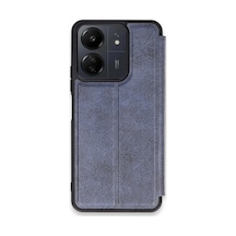 Newface - 469 - Xiaomi Redmi 13c Kılıf Flip Cover - Edntrend - - Lacivert