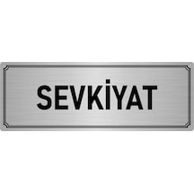 Metal Yönlendirme Levhası, Departman Kapı İsimliği Sevkiyat 10x20 cm Gümüş Renk