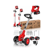 Böhrer Ba0115406 21v 2ah Çift Akülü Profesyonel Akülü Çim Biçme Kenar Kesme Makinesi