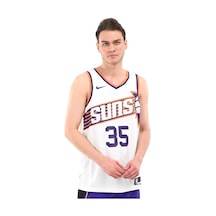 Nike Phoenix Suns Association Nba Basketbol Forması Erkek Baskılı Günlük Tişört Beyaz