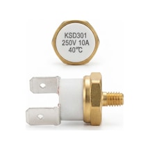 Çin Ksd301-40nc ,40 Derece Kontak-1k 250v/10a Vidalı Limit Termostat