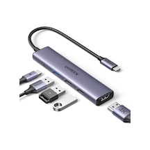 Usb C Hub, Pd 100w, 4k Hdmı, Macbook Pro/air, İpad Pro/air, Surface Pro/go, Galaxy Tab, Galaxy S23/s22 Vb. İle Uyumlu Usb A 3.0.