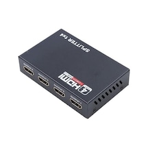 Primex Px-5004 4 Port Hdmı Splitter, 1 Giriş 4 Çıkış Adaptörlü Hdmı Çoklayıcı, 1080p 2k 4k Fhd