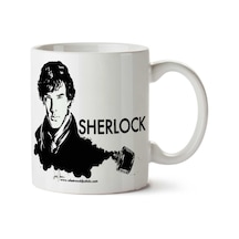 Sherlock Holmes 2 Yazı İki Tarafı Baskılı Kupa Bardak Çok Renkli