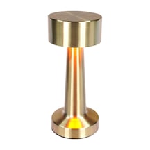 Dokunmatik Dekoratif Masa Lambası 9 X 9 X 21,5 Cm,1800 Mah, 60 Lümen, Gold - Slm9066 Çok Renkli