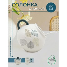 Prıma Collectıon 170 Ml Tuzluk, Kaşık İle, Yaprak Dökümü 254616972 Beyaz