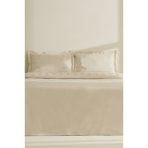 Karaca Home Rayas %100 Pamuk Nakışlı Çift Kişilik Nevresim Takımı Bej Bej