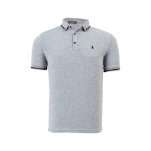T8586 Dewberry Erkek Polo Yaka T-shırt-açık Gri
