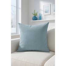 Düz Duck Kırlent Kılıfı Mavi 40x40 Mavi