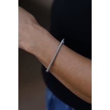 Yenigün Kuyumculuk 14 Ayar Altın Arpaş Beyaz Zincir Sarmalı Kelepçe Klp23962 Sarı Altın