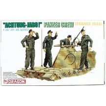 Dragon 6191 1/35 Ölçek, Achtung-jabo Tank Mürettebatı Fransa 1944 Asker Figürleri Plastik Model Kiti-49889
