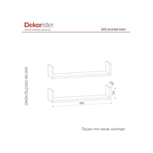 Dekorister Iris Duvar Rafı