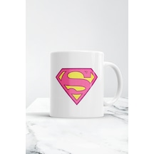 Beyaz Superwoman Kupa Bardak