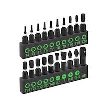 Swanlake Garden Tools 20 Adet Kurcalamaya Dayanıklı Yıldız Uç Seti, Torx Uç Seti, Darbe Sınıfı Güvenlik Torx Uç Seti, 1/4" Altıgen Şaft, S2 Alaşım Çelik, T4-t40 Sku: Mırstkc9cf3569b2