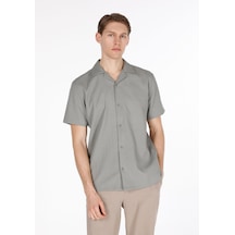 Colin's Colins Regular Fit Shirt Neck Düz Erkek Yeşil Kısa Kol Gömlek Cl1074511 Q1.v1 Kha Haki