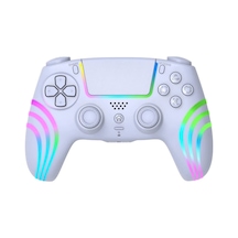 Playstation 4 Ve Pc İçin Rgb Led Kablosuz Kontrol Cihazı Beyaz