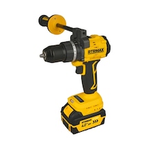 Kömürsüz Akülü Darbeli Matkap 90nm 20v 2x4 Ah Akü+rts5008 Rtrmax Slion Hpower