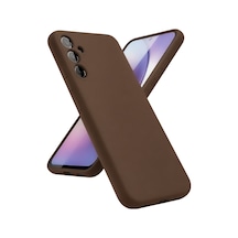Samsung Galaxy  Uyumlu,  A24 4g Kılıf First Silikon - Kahverengi