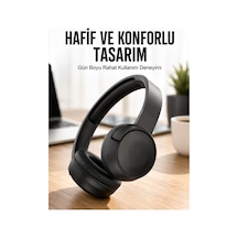 Kulak Üstü Kablosuz Bluetooth Kulaklık Gürültü Önleyici Uzun Şarj Süreli Renk