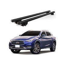 Kanca İnfinty Qx30 2016 Ve Sonrası Uyumlu Siyah Kilitli Ara Atkı 120cm Port Bagaj Tavan Barı