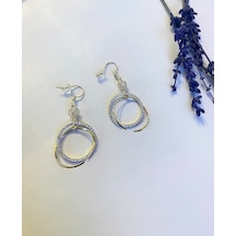 Kadın Gold Detay Taşlı Tasarım Model Sallantılı Çelik Küpe Gold