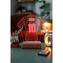 Futbol Sevenlere Hediye Tasarım 3D Led Forma Gece Lambası