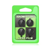 Xiaomi Mi 14t Pro Raze Metal Kamera Lens - Siyah Düz Renkli