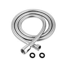 Karese Lüx Duş Spirali 200 Cm, Duş Hortumu 2 Metre Gri Krom Diğer