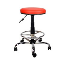 Bürocci Metal Ayaklı Yüksek Tabure-Kırmızı-2999T0116