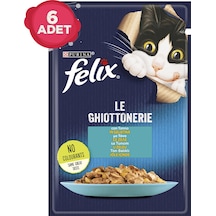 Purina Felix Ton Balıklı Pouch Yetişkin Kedi Maması 6 x 85 G