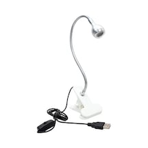 Powermaster Pm-20042 Cob Led Akrobat Mandallı Usb 6500k Beyaz Masa Lambası
