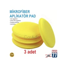 Mikrofiber Wax Pedi, Pasta Cila Ve Torpido Parlatma, Temizleme Aplikatörü 3 Adet