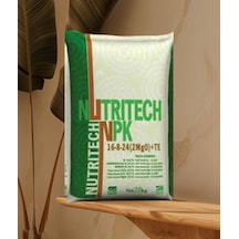 Npk Damlama Gübresi Nutritech 16-08-24+2mgo+te Suda Çözünür Gübre