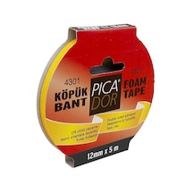 Picador Çift Taraflı Bant Köpük Rulo Askılı 12Mmx5M 4301