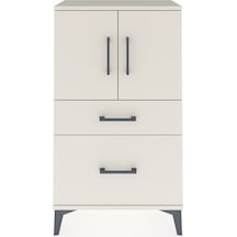 Arges Komodin 2 Raflı 2 Çekmeceli 2 Kapaklı 60x30x106 Aytaşı-aytaşı Aytası